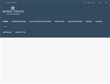 Tablet Screenshot of doraltravelint.com